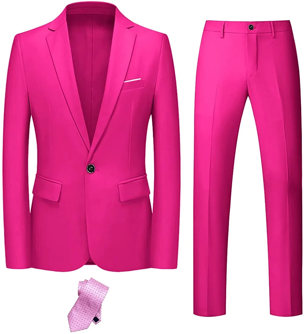 Men's Stefano 3pc Slim Fit Pastel Green Blazer/Pants Formal Suit
