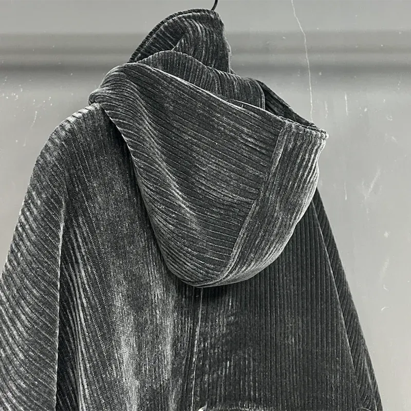 Men's Streetwear Baggy Heavyweight Corduroy Jacket