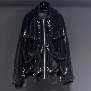 Men's Streetwear Baggy Heavyweight Corduroy Jacket