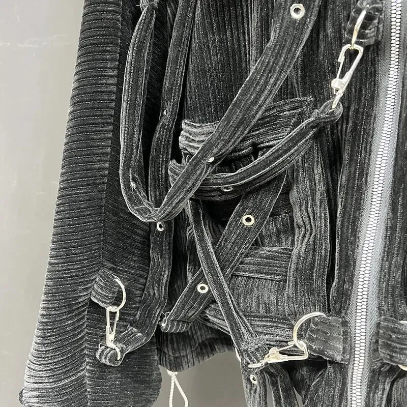 Men's Streetwear Baggy Heavyweight Corduroy Jacket