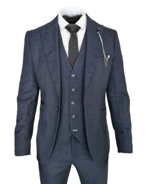 Men's Suit Navy Blue - Cavani Caridi
