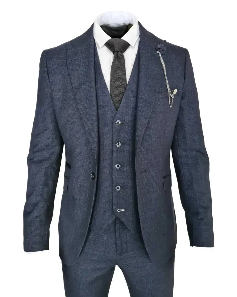 Men's Suit Navy Blue - Cavani Caridi