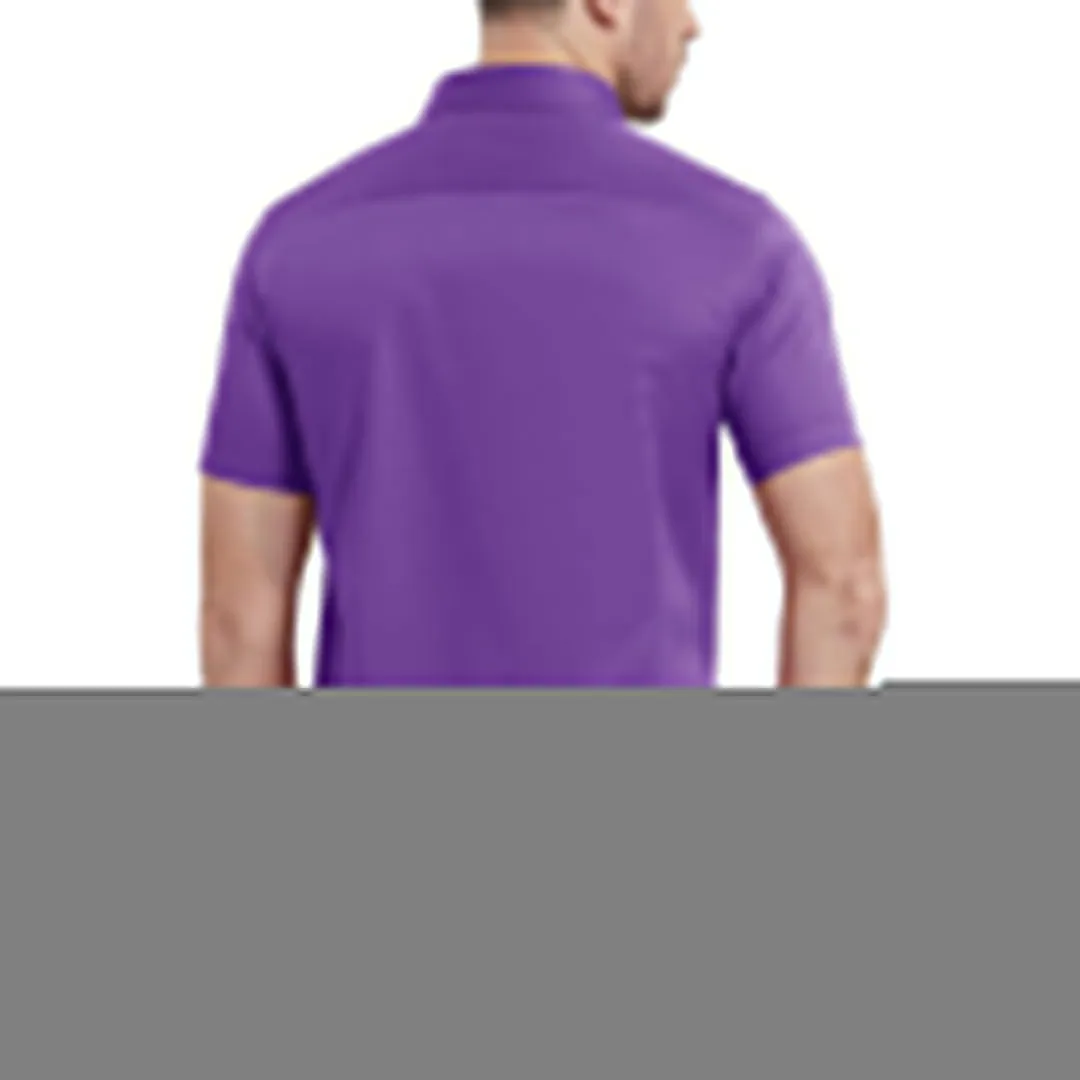 Men's Summer Casual Regular Fit Button Down Short Sleeve T-shirt