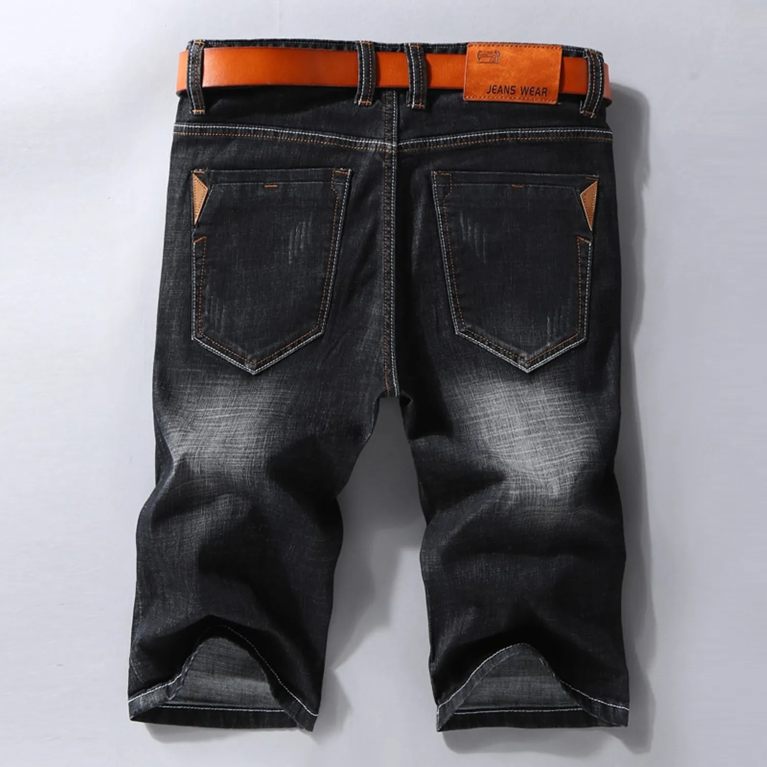 Men's Summer Denim Elastic Shorts