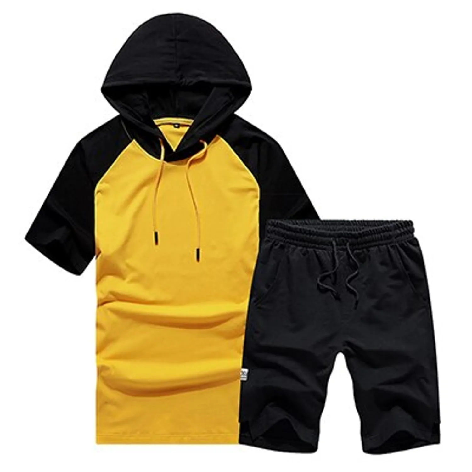 Men's Summer Hooded Sweat Suit | Short Sleeved Sweatshirt