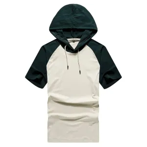 Men's Summer Hooded Sweat Suit | Short Sleeved Sweatshirt