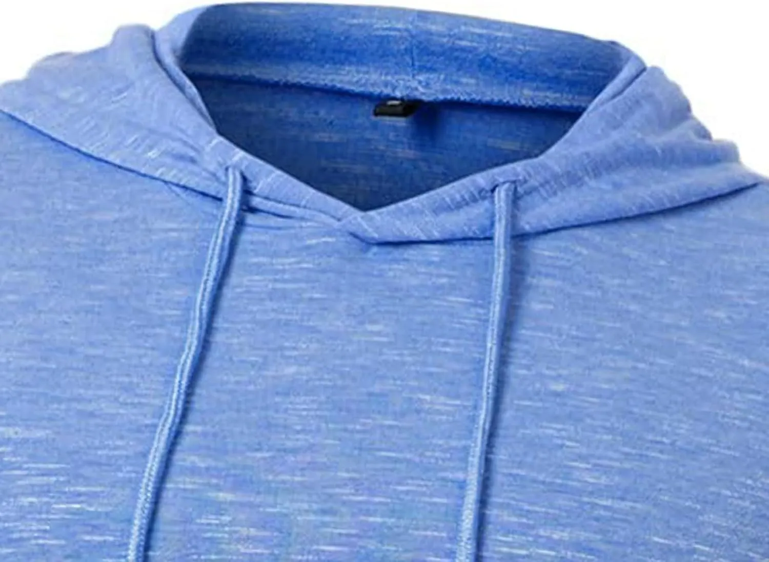 Men's Summer Shirts Long Sleeve Hat Elastic Rope Blouse Solid Color Comfy Leisure Style Sport Pants Fresh Trendy Tee