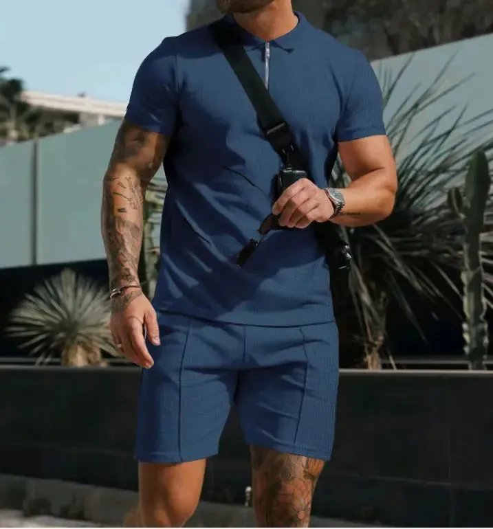 Men's Summer Waffle Casual Suit