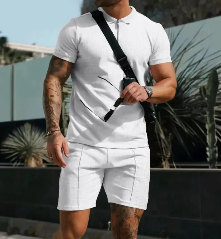 Men's Summer Waffle Casual Suit