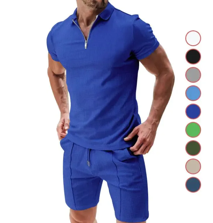 Men's Summer Waffle Casual Suit