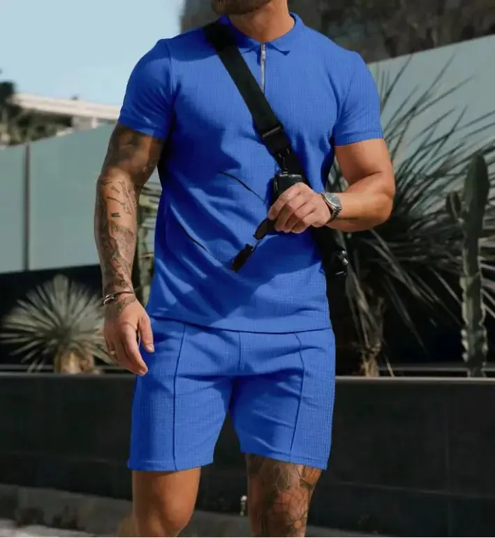 Men's Summer Waffle Casual Suit