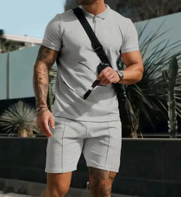 Men's Summer Waffle Casual Suit