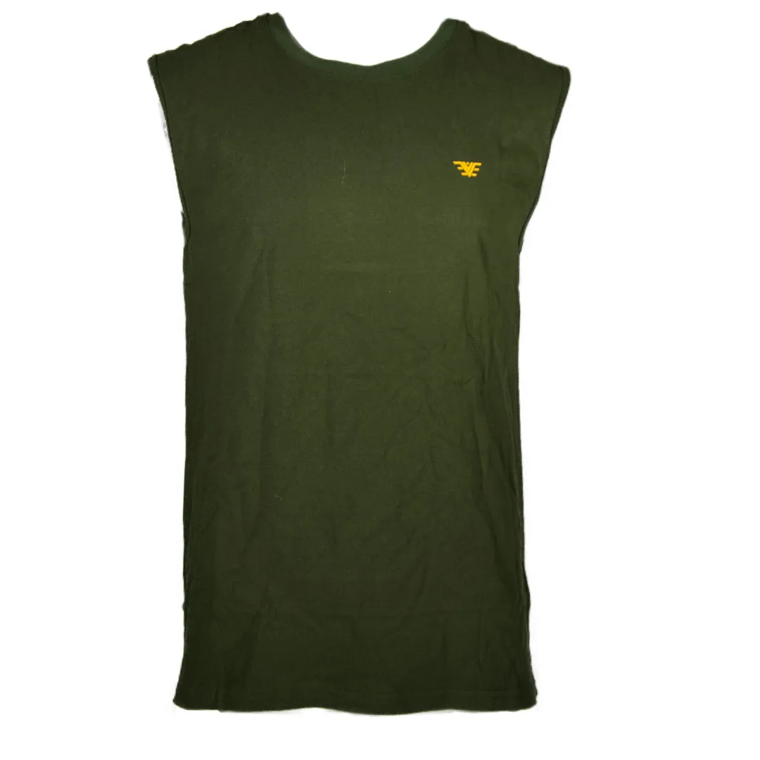 Men's Tank Top T-Shirt Casual Summer Sleeveless Solid Color Gym Muscle Shirt