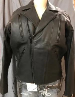 Mens Thick Heavy Motorcycle Jacket BHW 785V ZOL