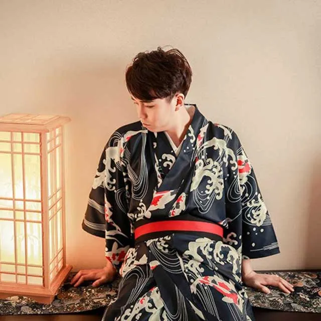 Men's Traditional Kimono Robe