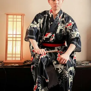 Men's Traditional Kimono Robe