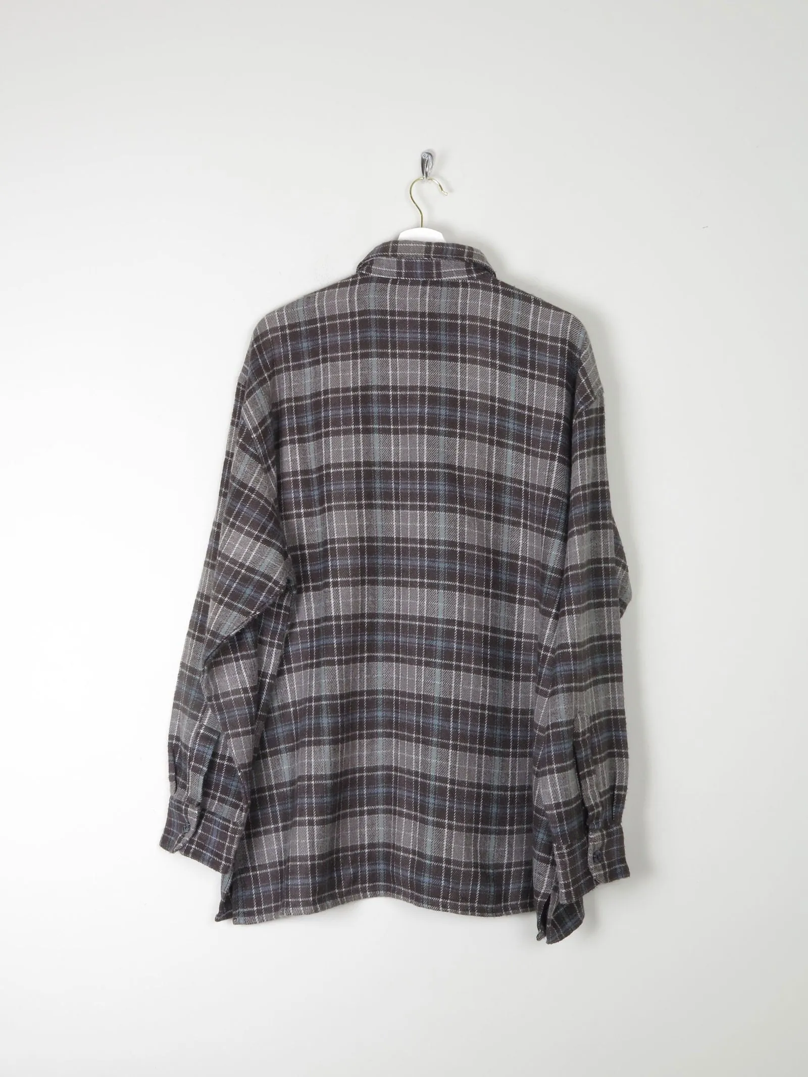 Men's Vintage Heavy Flannel Wool Feel Shirt XL