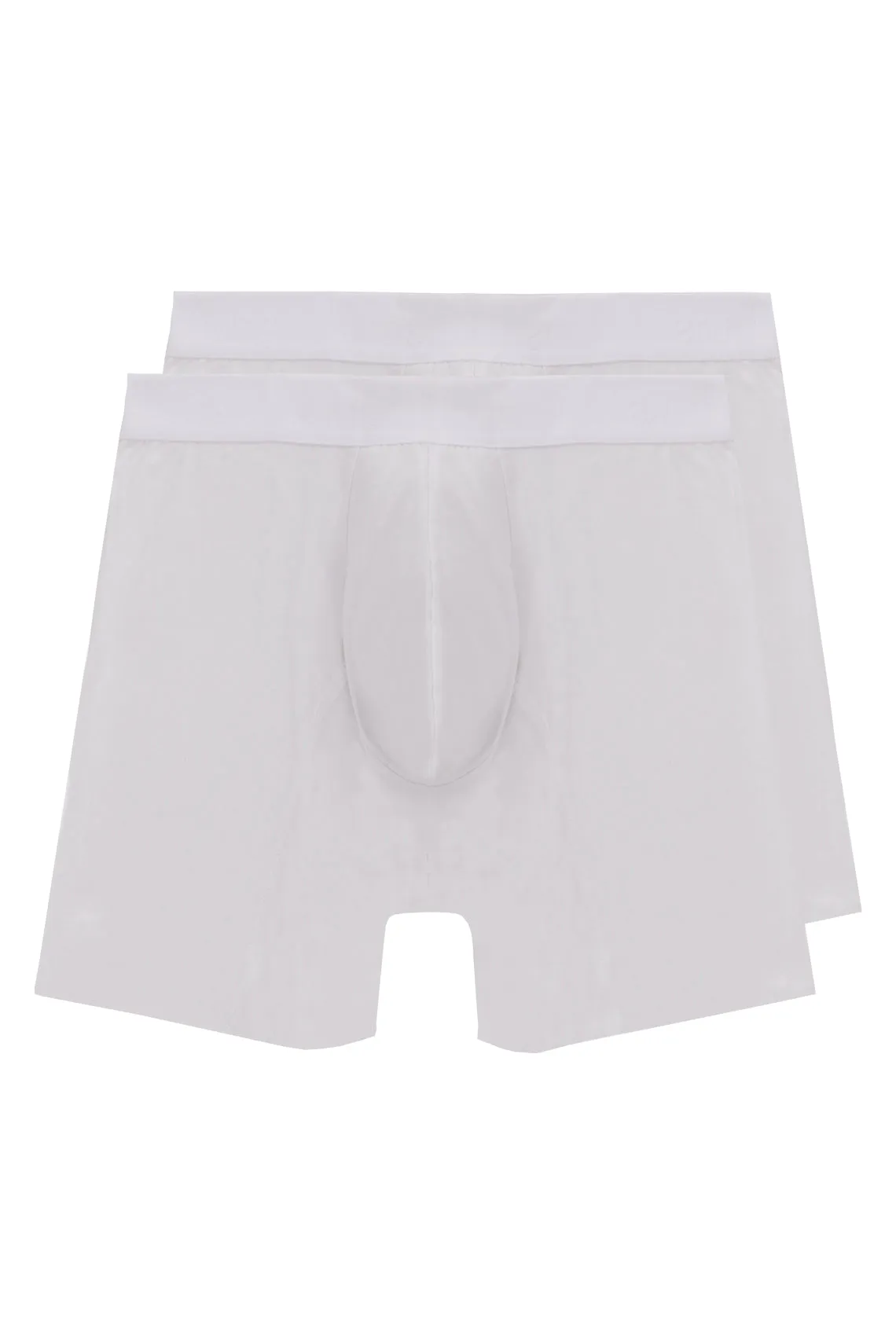 Men's White Boxer Briefs Duo Pack