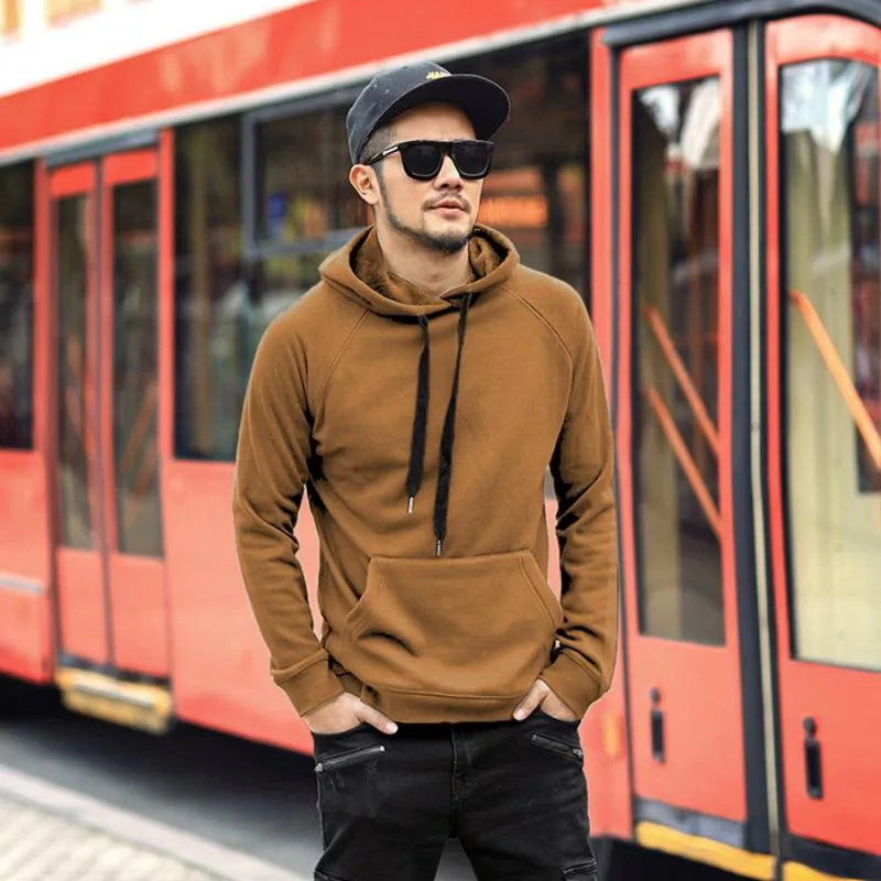 Men's Winter Cotton Hooded Sweatshirt