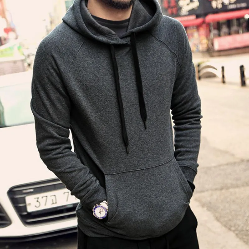 Men's Winter Cotton Hooded Sweatshirt