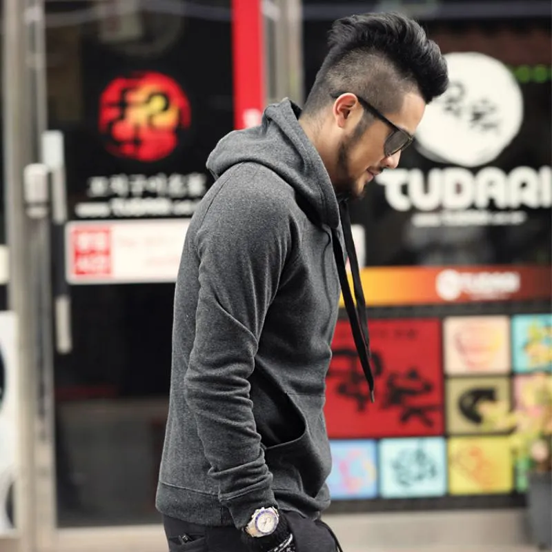 Men's Winter Cotton Hooded Sweatshirt