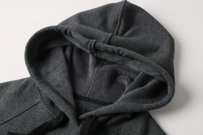 Men's Winter Cotton Hooded Sweatshirt