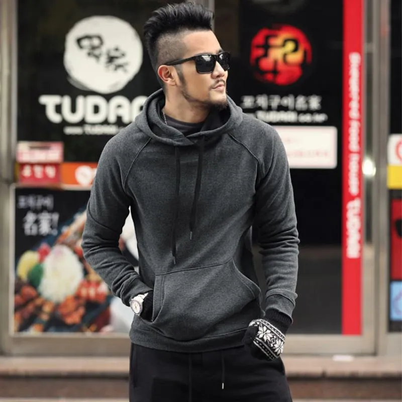Men's Winter Cotton Hooded Sweatshirt