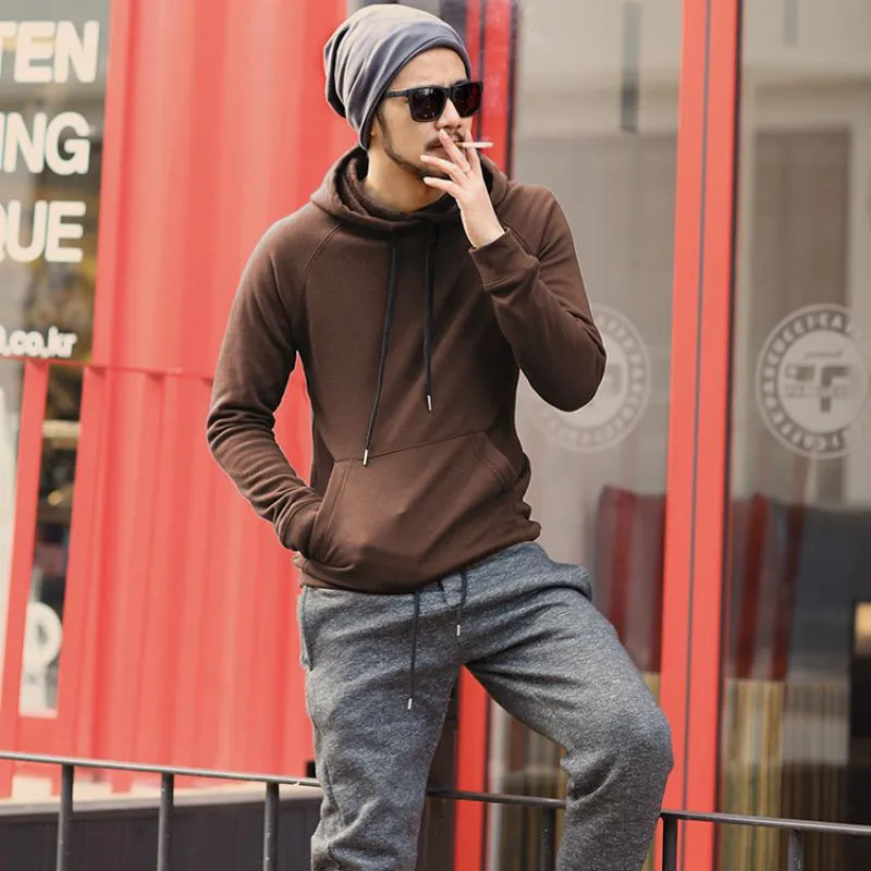 Men's Winter Cotton Hooded Sweatshirt