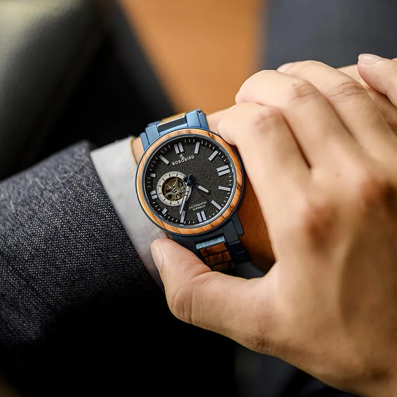 Men's Wooden Quartz Business Watch
