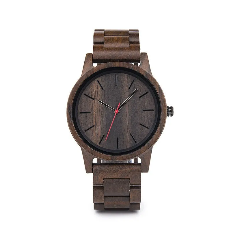 Men's Wooden Waterproof Quartz Watch