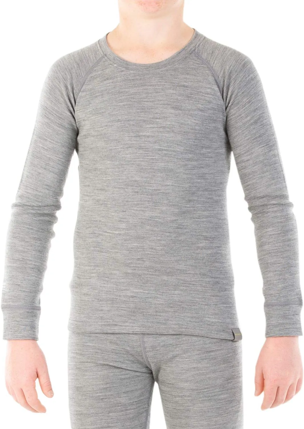 MERIWOOL Kids Unisex Long Sleeve Shirt Thermal Midweight Merino Wool Base Layer