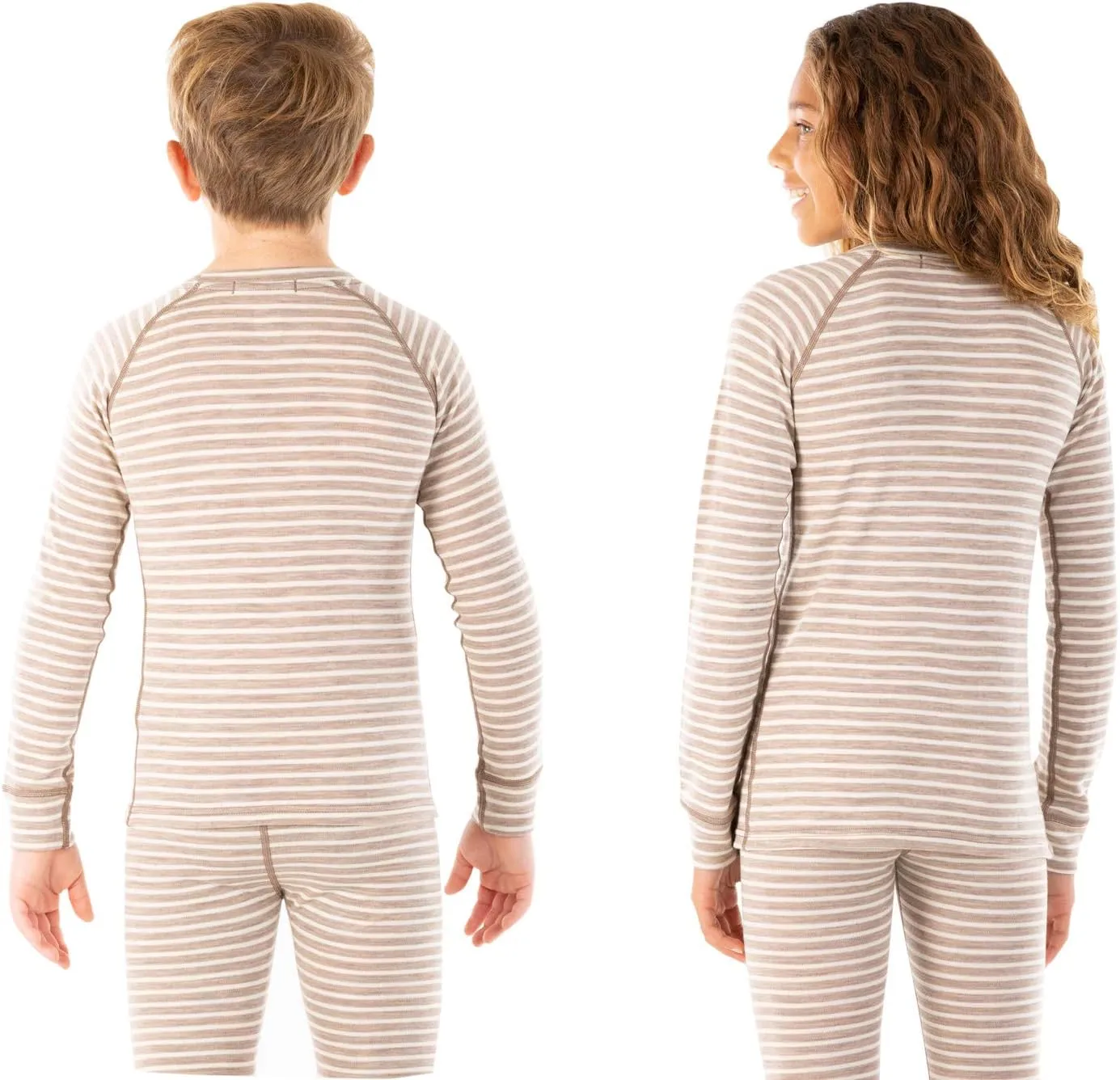 MERIWOOL Kids Unisex Long Sleeve Shirt Thermal Midweight Merino Wool Base Layer