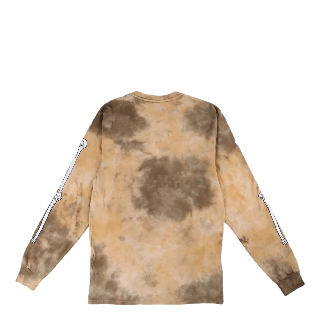 Mess Tiedye L/s Tee Brown