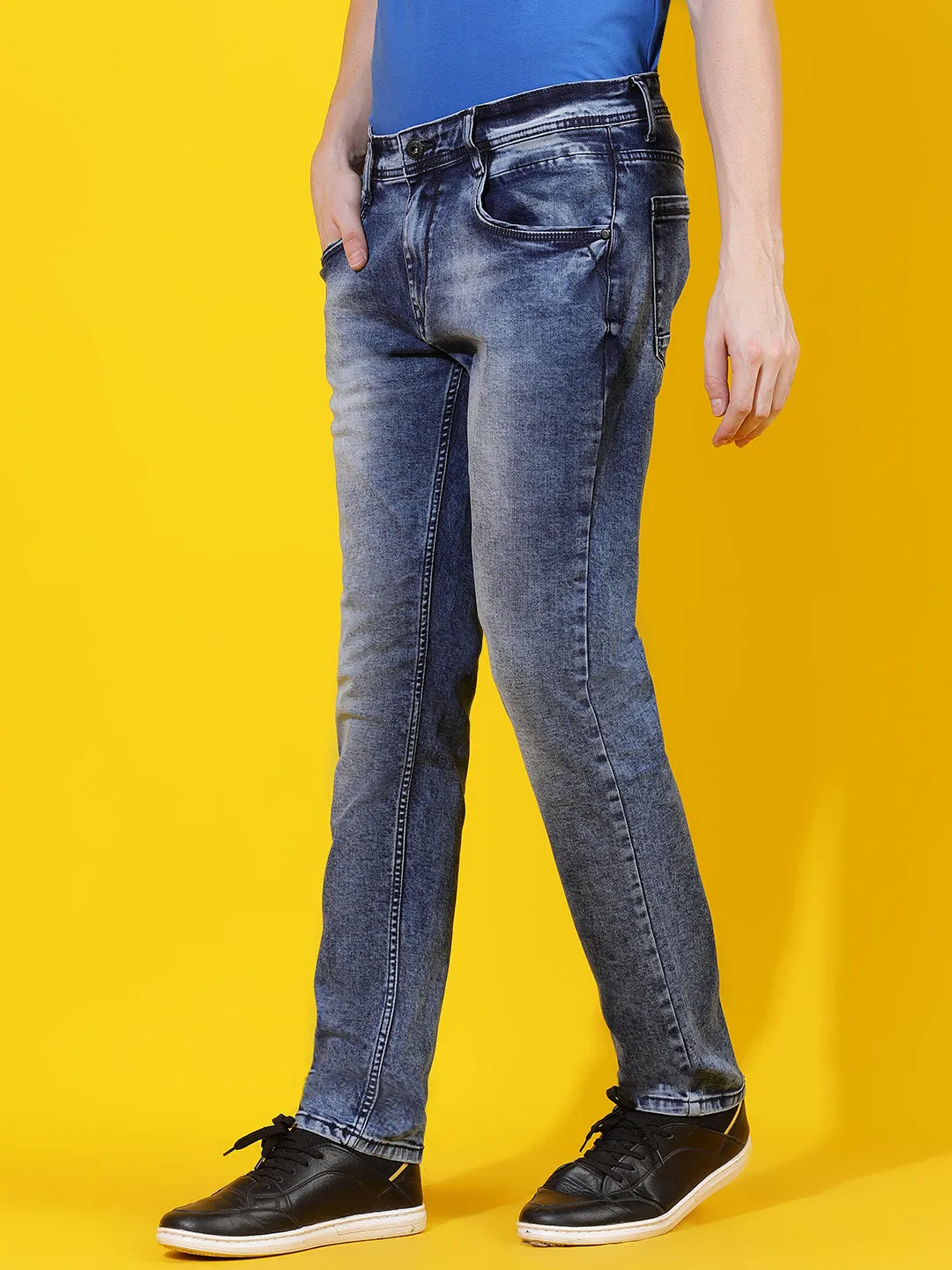 Mid Blue Slim Fit Denim Jeans