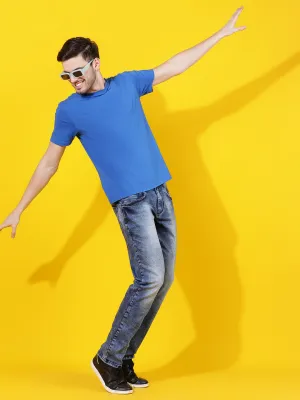 Mid Blue Slim Fit Denim Jeans