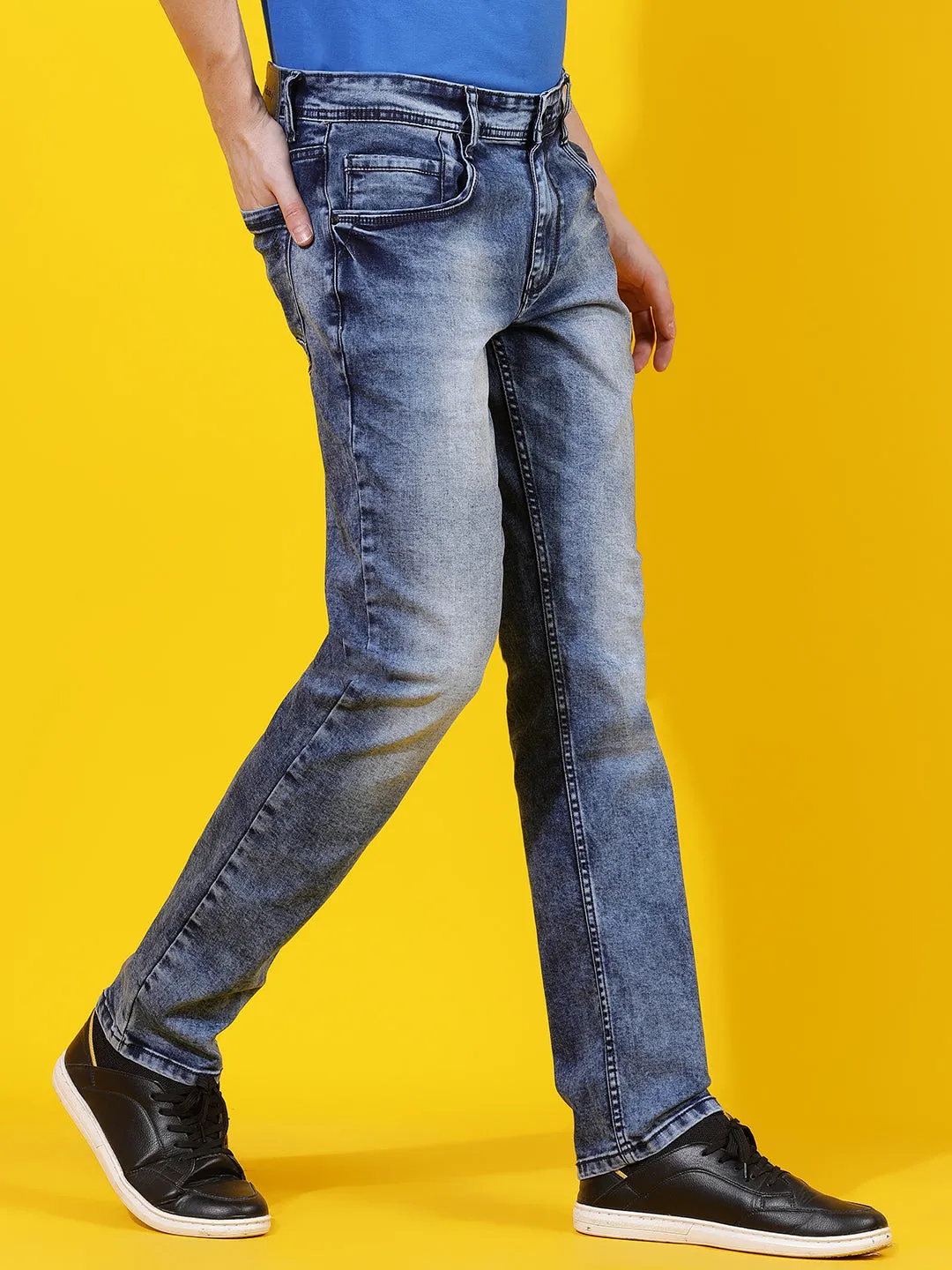 Mid Blue Slim Fit Denim Jeans