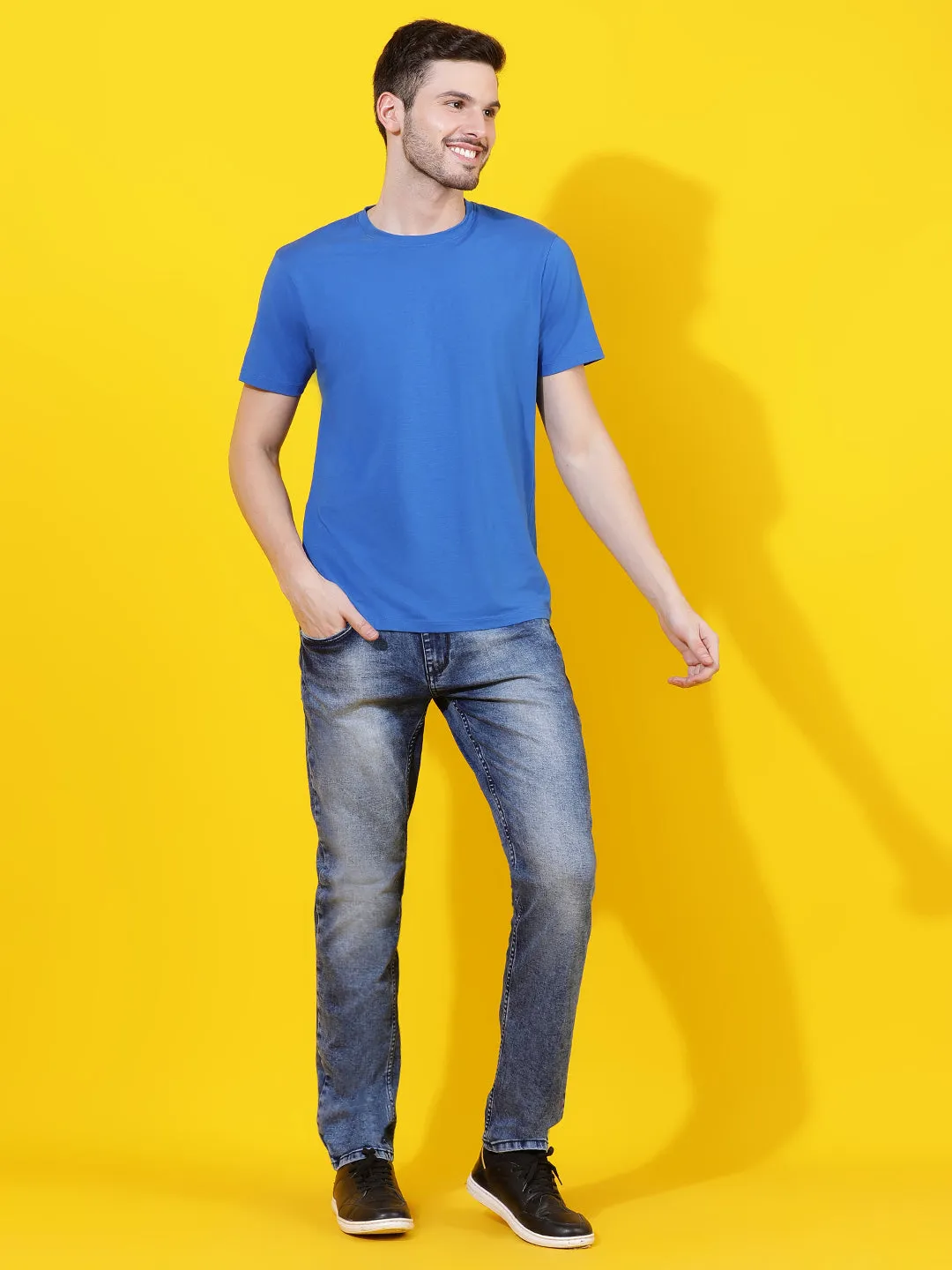 Mid Blue Slim Fit Denim Jeans