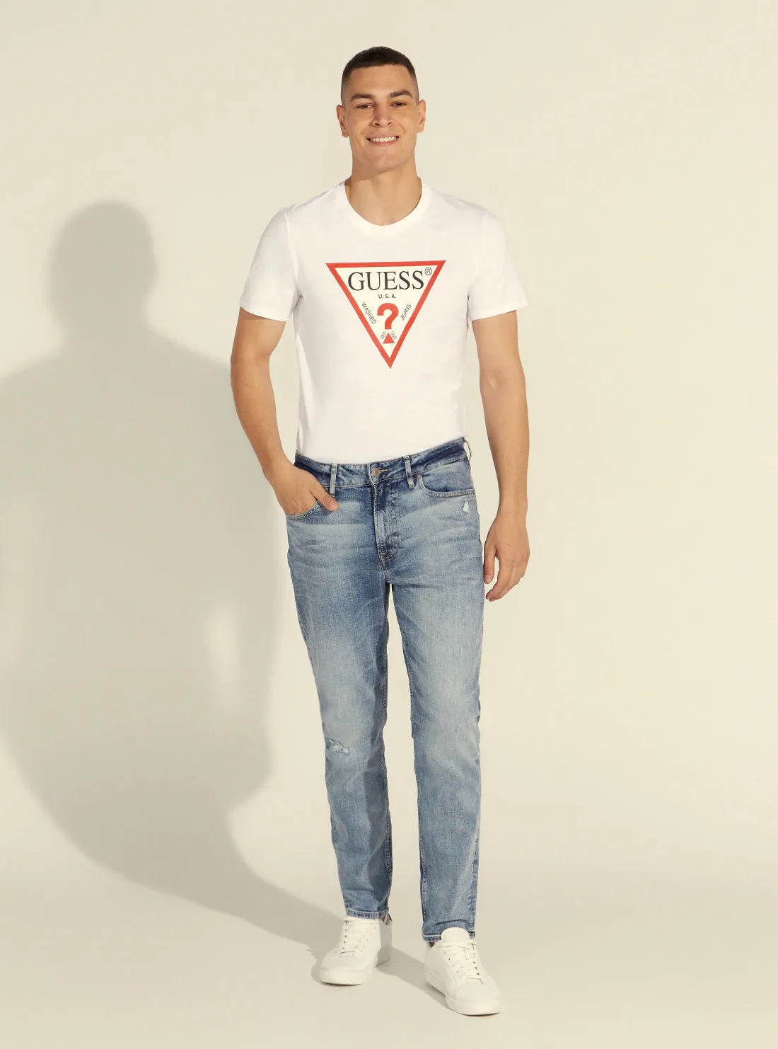 Mid-Rise Straight Leg Drake Denim Jeans In Atomics Wash