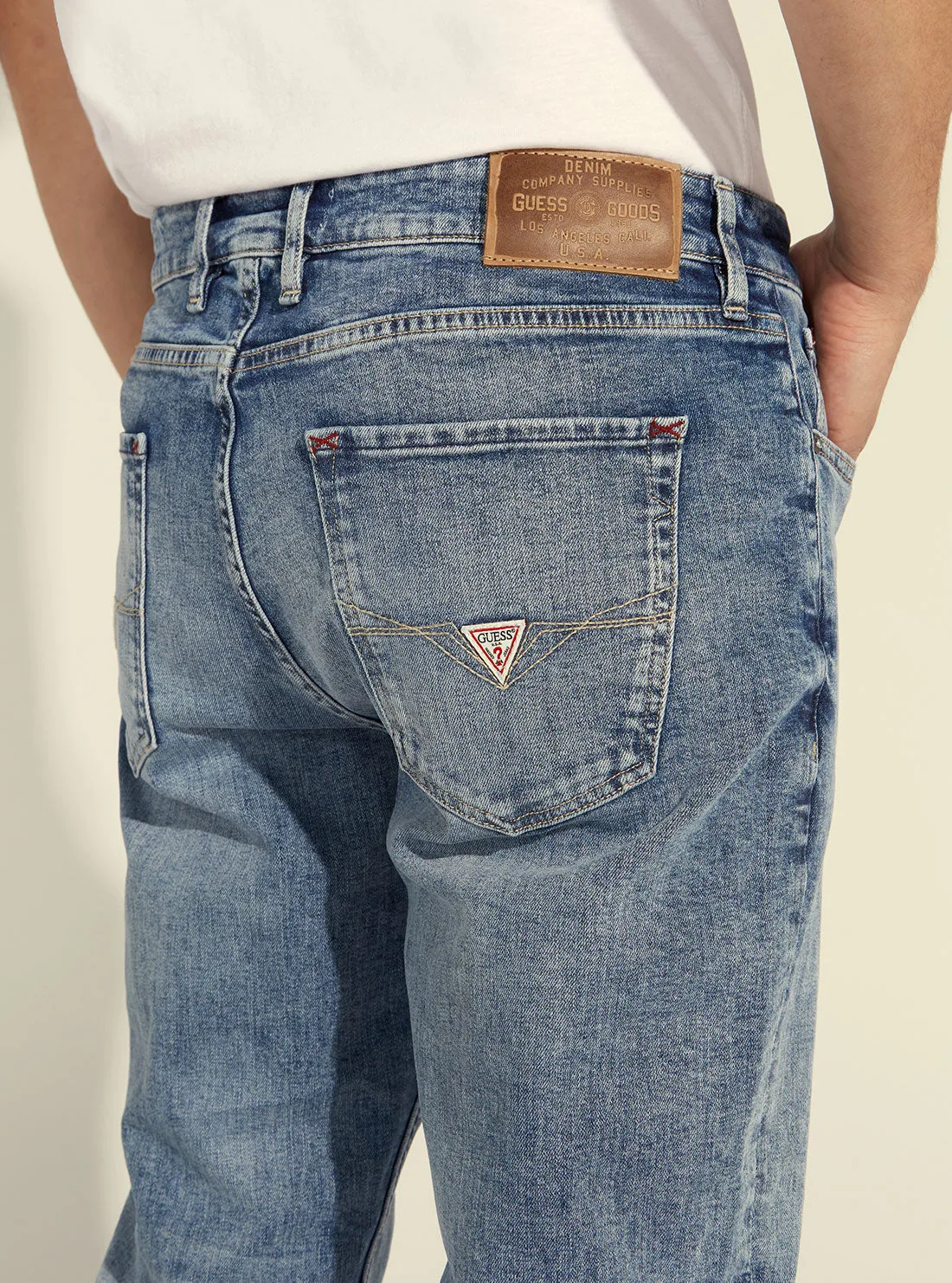 Mid-Rise Straight Leg Drake Denim Jeans In Atomics Wash