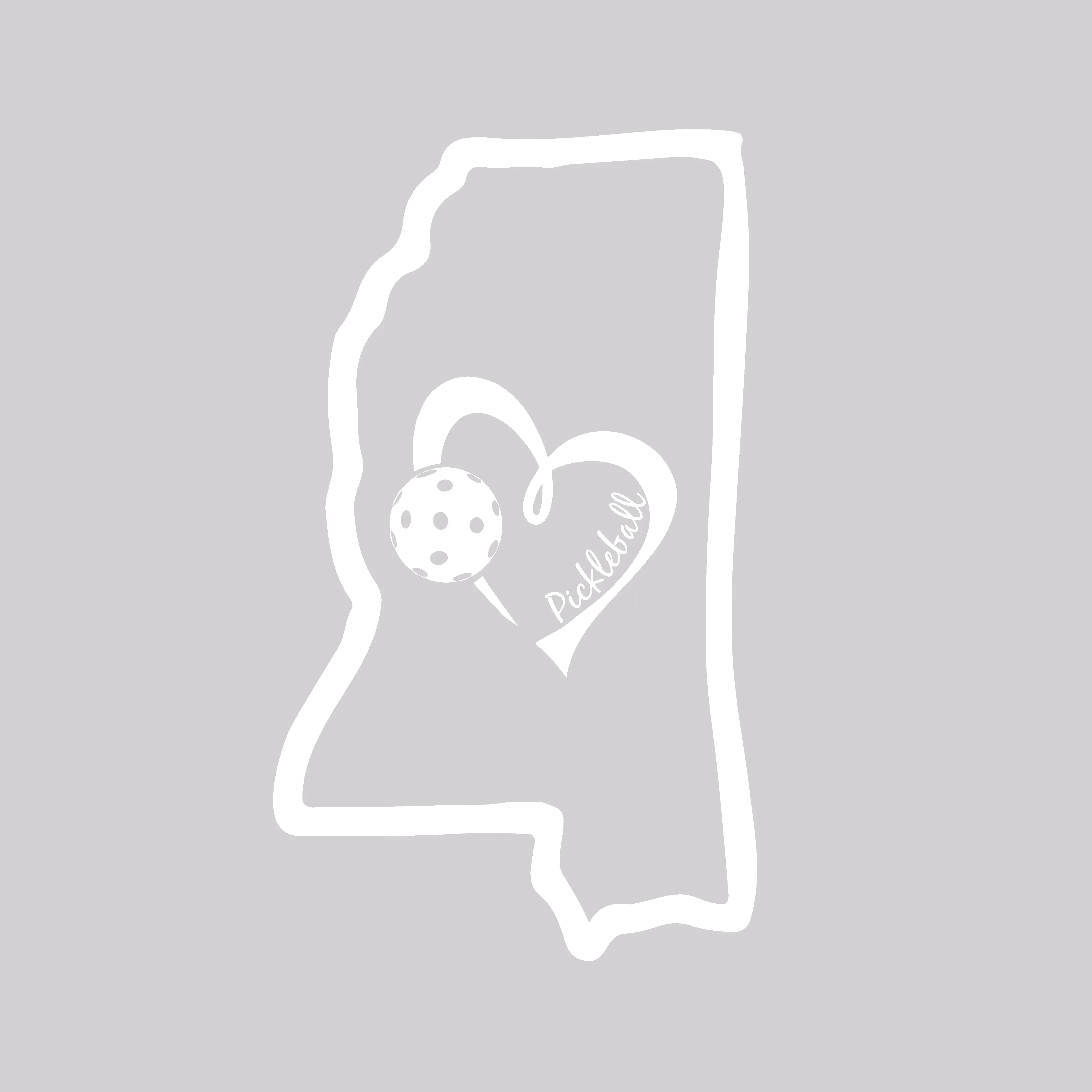 Mississippi State With Pickleball Love | Men's Short Sleeve Athletic Shirt | 100% Polyester