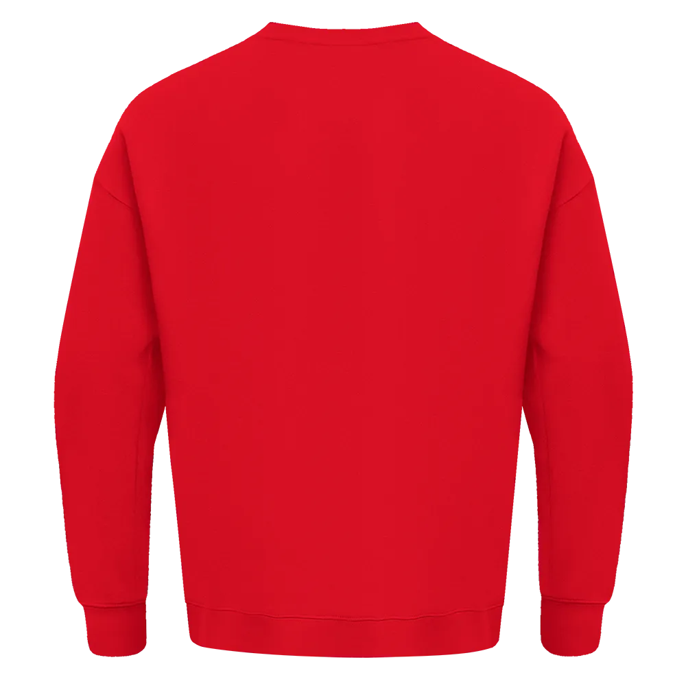 MLB ATLANTA BRAVES OLD ENGLISH MEN'S CREWNECK (RED)