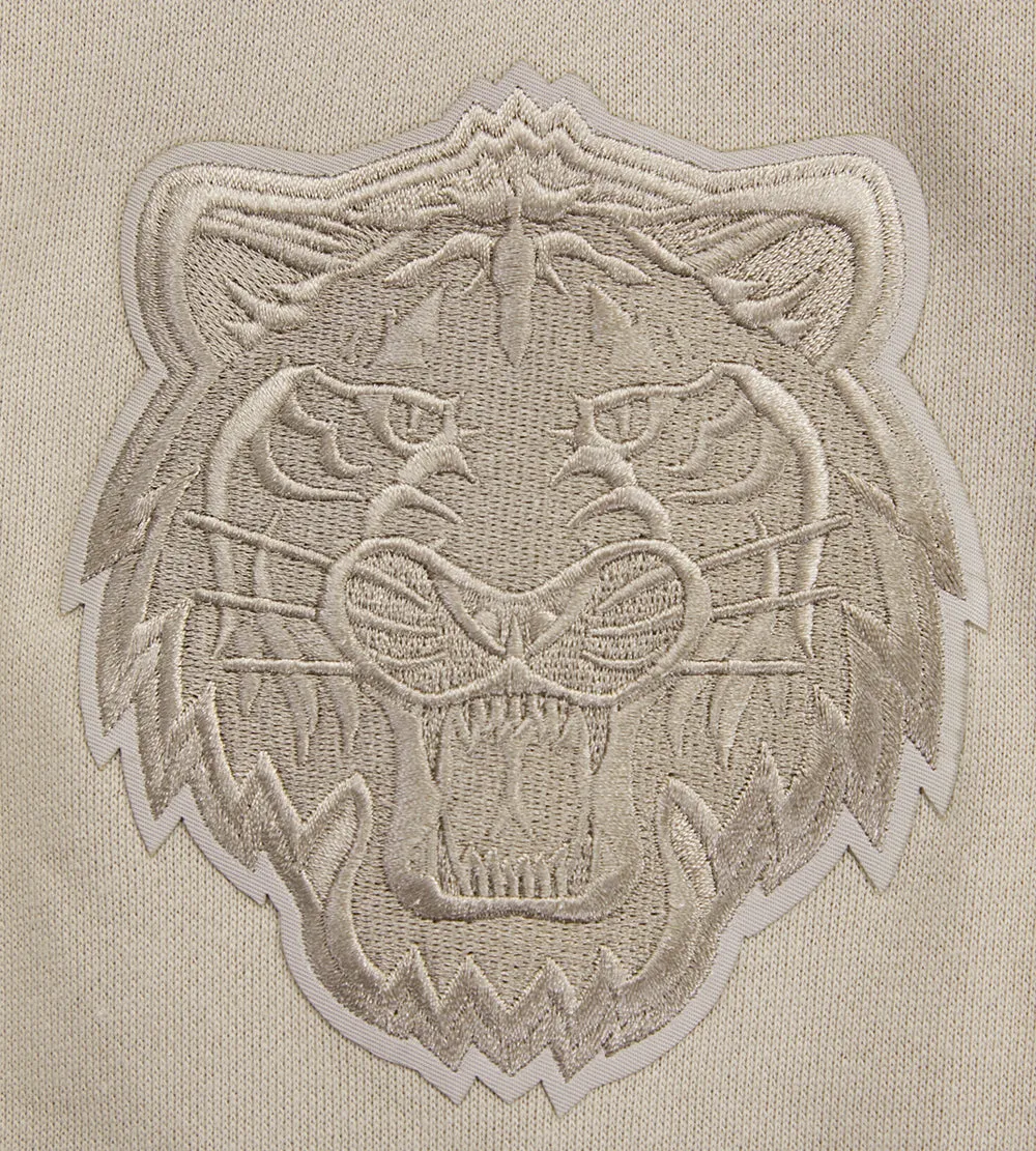 MLB DETROIT TIGERS NEUTRAL DROP SHOULDER FLC CREWNECK (TAUPE)