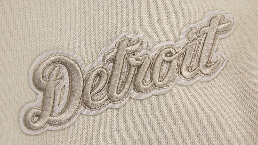 MLB DETROIT TIGERS NEUTRAL DROP SHOULDER FLC CREWNECK (TAUPE)