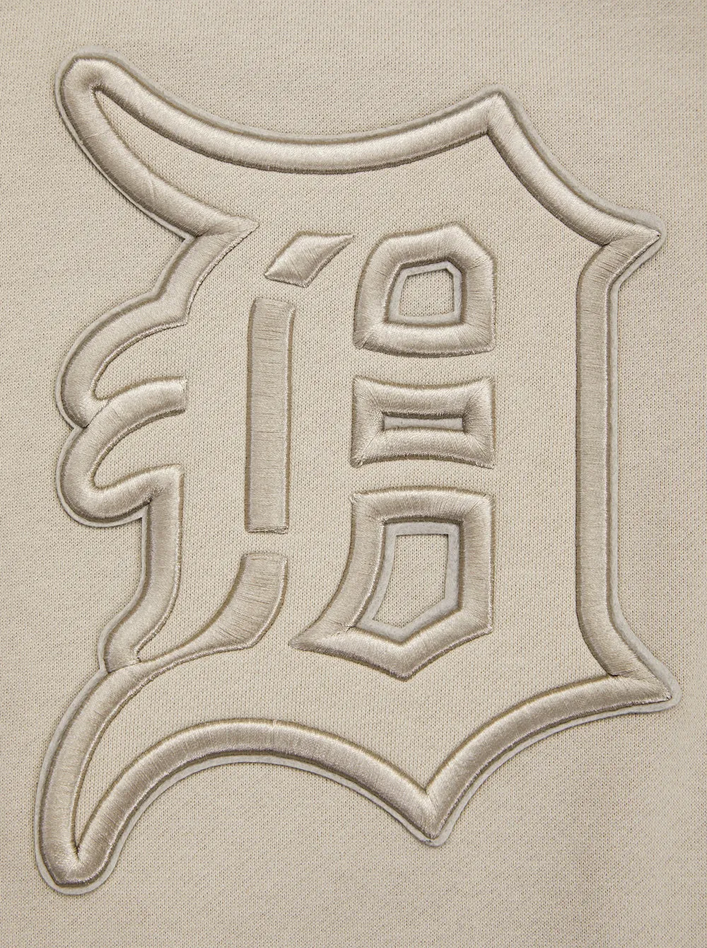MLB DETROIT TIGERS NEUTRAL DROP SHOULDER FLC CREWNECK (TAUPE)