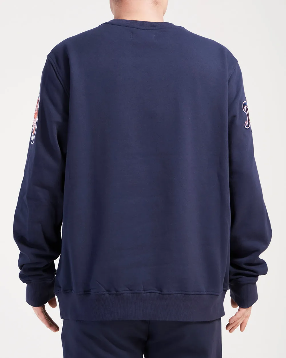 MLB DETROIT TIGERS OLD ENGLISH MEN'S CREWNECK (MIDNIGHT NAVY)