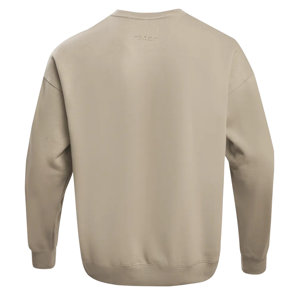 MLB HOUSTON ASTROS NEUTRAL DROP SHOULDER FLC CREWNECK (TAUPE)