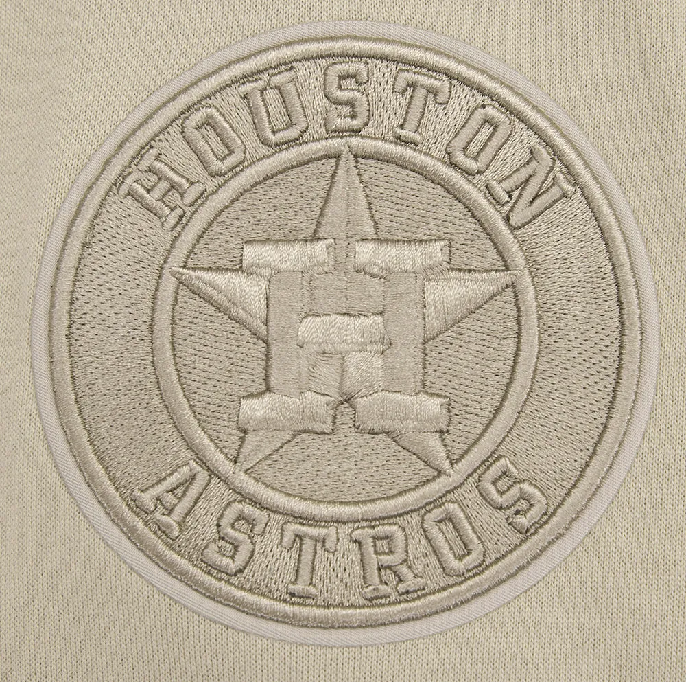 MLB HOUSTON ASTROS NEUTRAL DROP SHOULDER FLC CREWNECK (TAUPE)