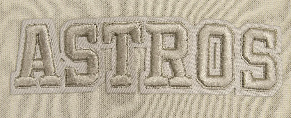 MLB HOUSTON ASTROS NEUTRAL DROP SHOULDER FLC CREWNECK (TAUPE)
