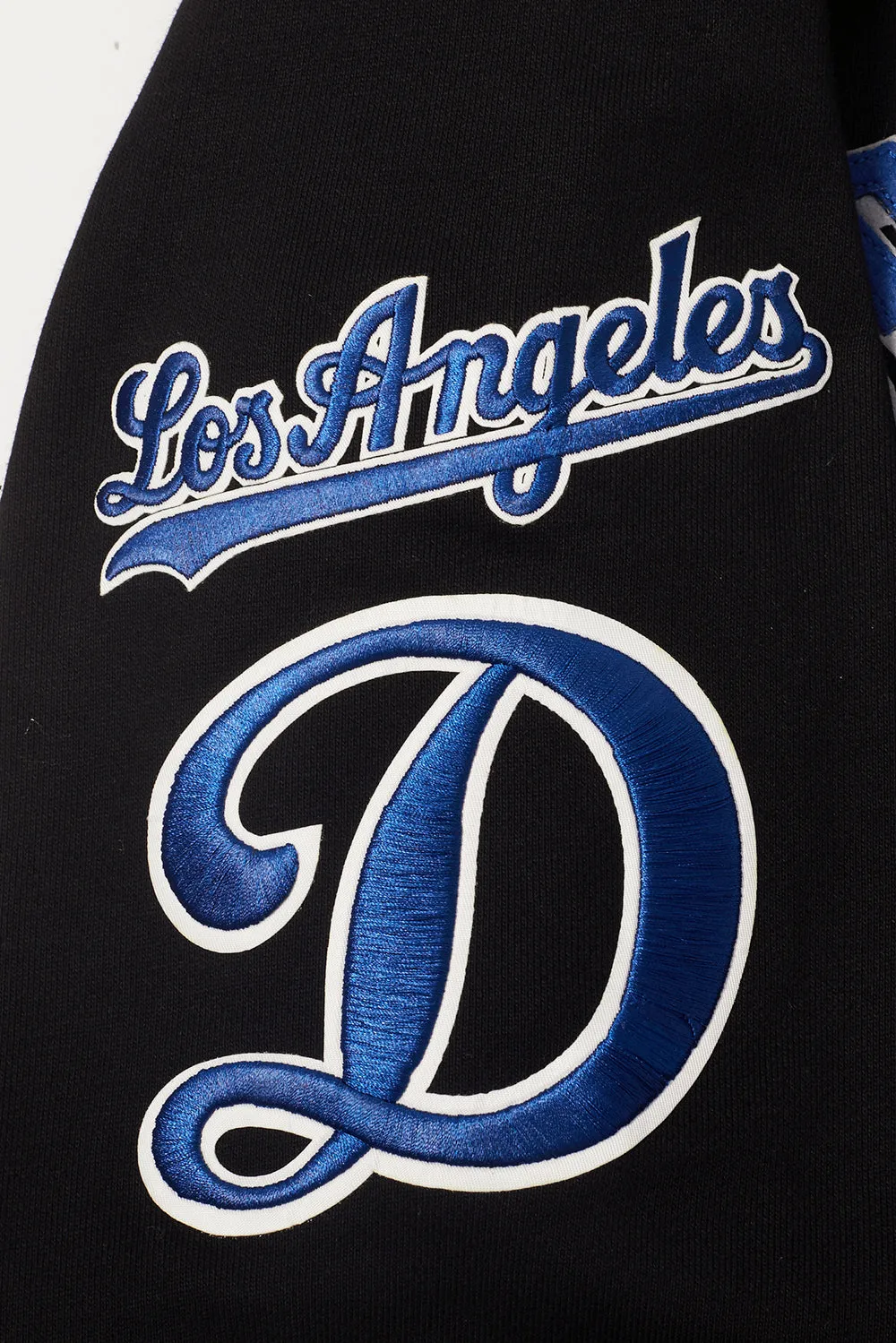 MLB LOS ANGELES DODGERS OLD ENGLISH MEN'S CREWNECK (BLACK)