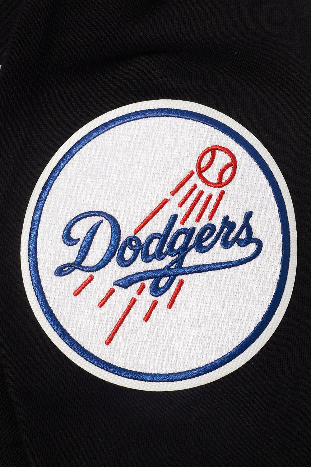 MLB LOS ANGELES DODGERS OLD ENGLISH MEN'S CREWNECK (BLACK)